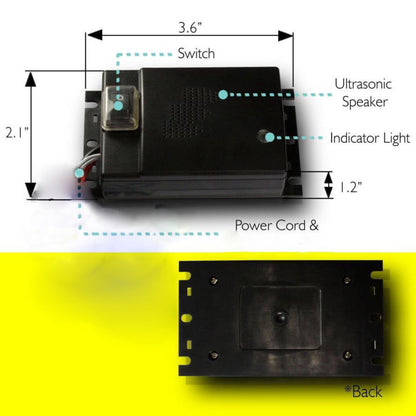 Royaleva Ultrasonic Car Squirrel Repeller - Get Rid Of Squirrels in 48 Hours