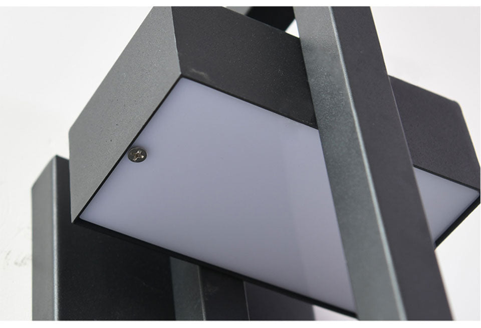 Royelux Modern LED Outdoor Wall Sconce | Waterproof IP65 Outdoor LED Wall Lighting