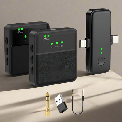 RoyaleGlow Wireless Bluetooth Lavalier Lapel Microphone