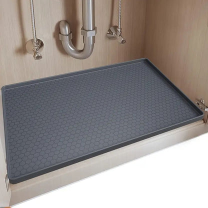 RoyaleGlow Large Under Kitchen Sink Mat Silicone Protective Liner