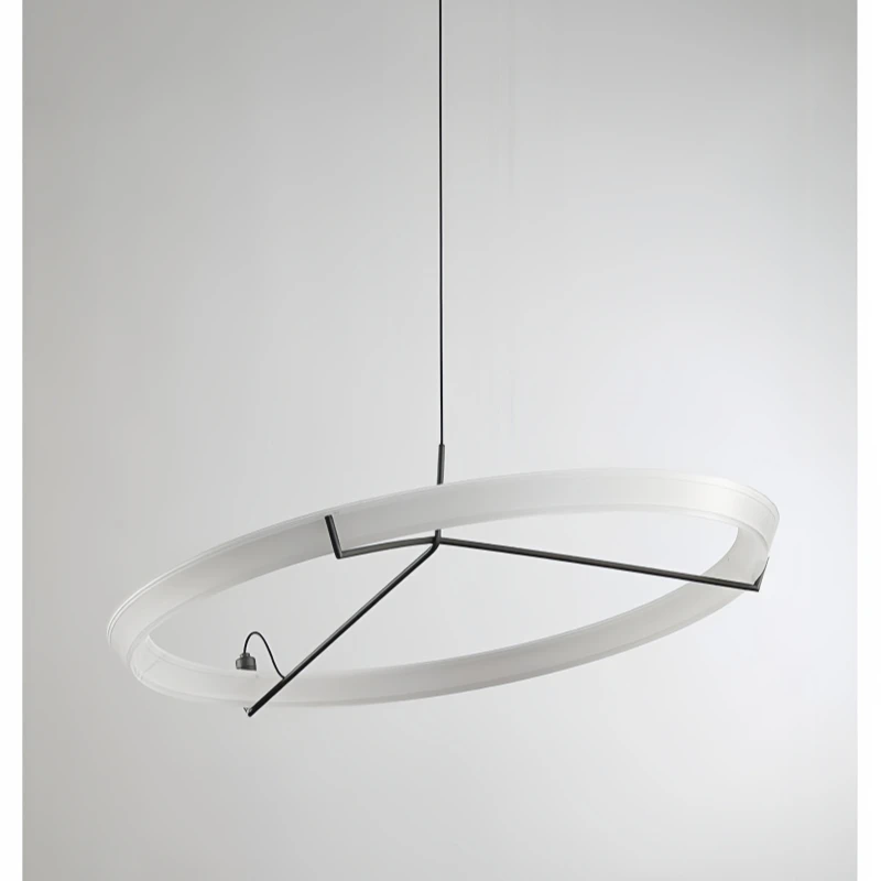 RoyaleGlow Modern LED Ring Pendant Light - Artistic Halo Chandelier