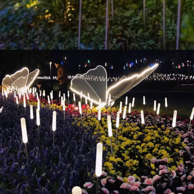 RoyaleGlow Modern Solar LED Path Lights for Outdoor Garden & Landscape