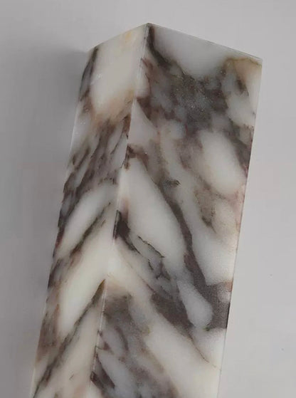 Royelux Marble & Aged Brass Wall Sconce | Modern Cloudstone 2-Light G9 Fixture