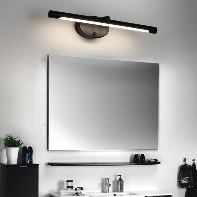 Royelux Modern Black LED Bathroom Vanity Light with Integrated Switch
