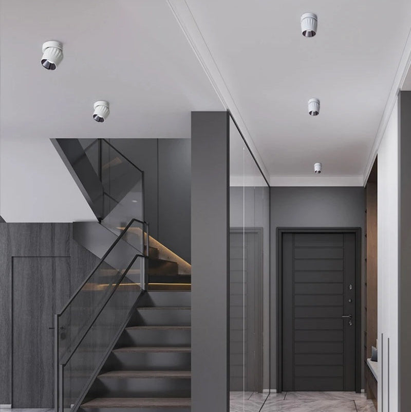 Lumora Sleek Black Dimmable LED Ceiling Spotlight