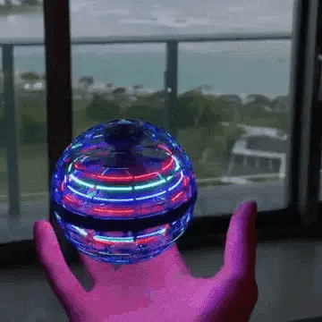 Royaleva Galaxy Fly Orb Motorized LED Boomerang Toy