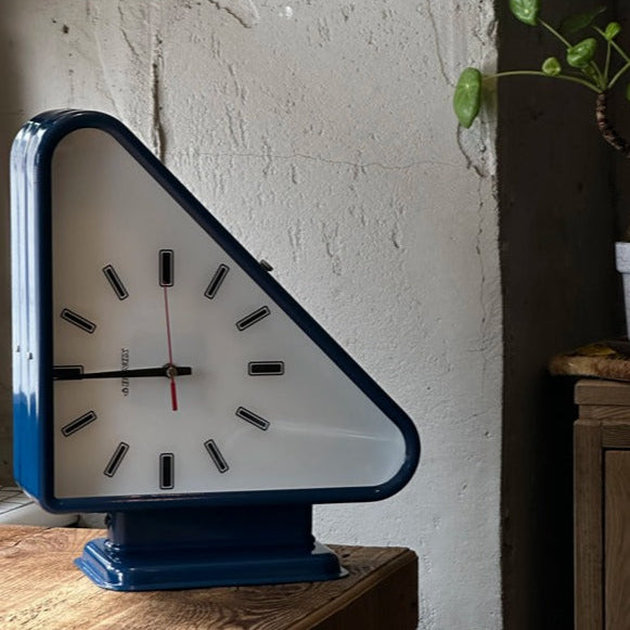 Royelux Modern Dual-Sided Geometric Metal Wall Clock | Premium Architectural Statement Decor
