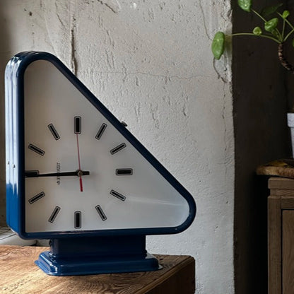 Royelux Modern Dual-Sided Geometric Metal Wall Clock | Premium Architectural Statement Decor