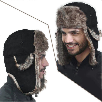 Royaleva Cozy Faux Fur Winter Earflap Aviator Ski Hat
