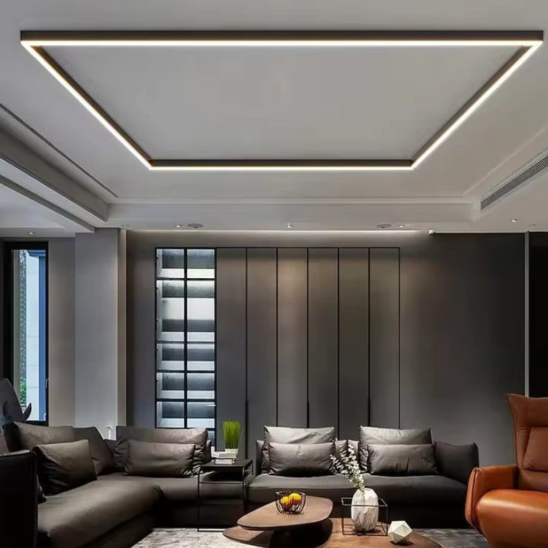 RoyaleGlow 47 Inch Modern LED Linear Pendant Light for Office & Commercial Spaces