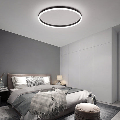 Royelux Modern Dimmable Round LED Flush Mount Ceiling Light with Remote Control