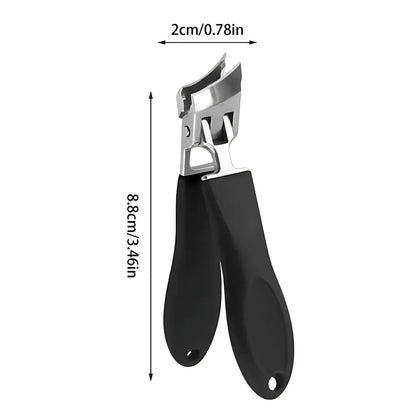 RoyaleGlow Wide Jaw Nail Clipper with Anti-Splash Design