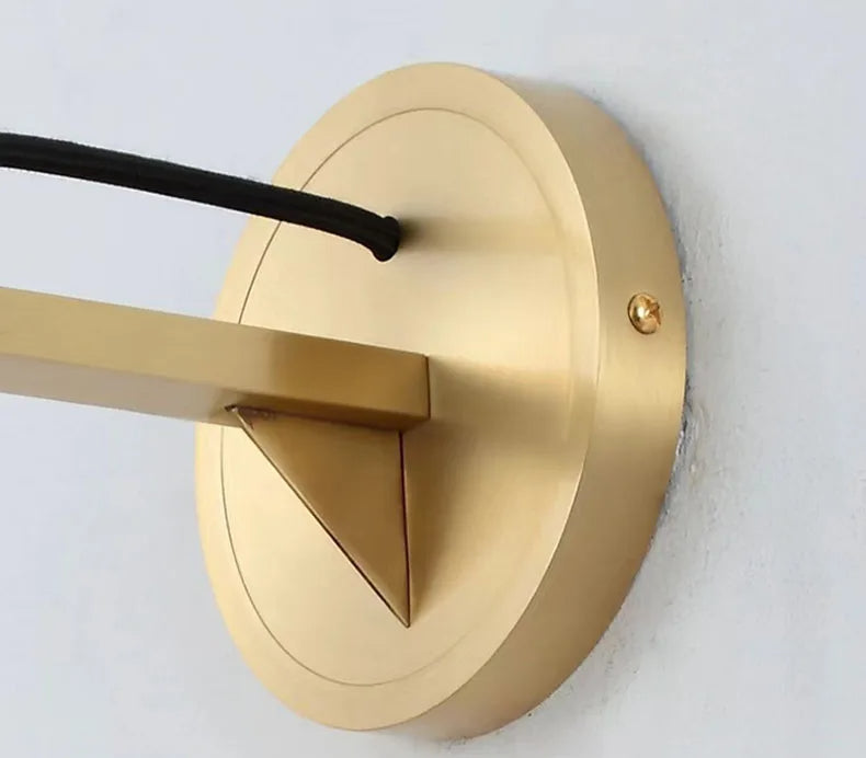 RoyaleGlow Modern Alabaster Wall Sconce - Elegant Brass & Stone Fluted Light