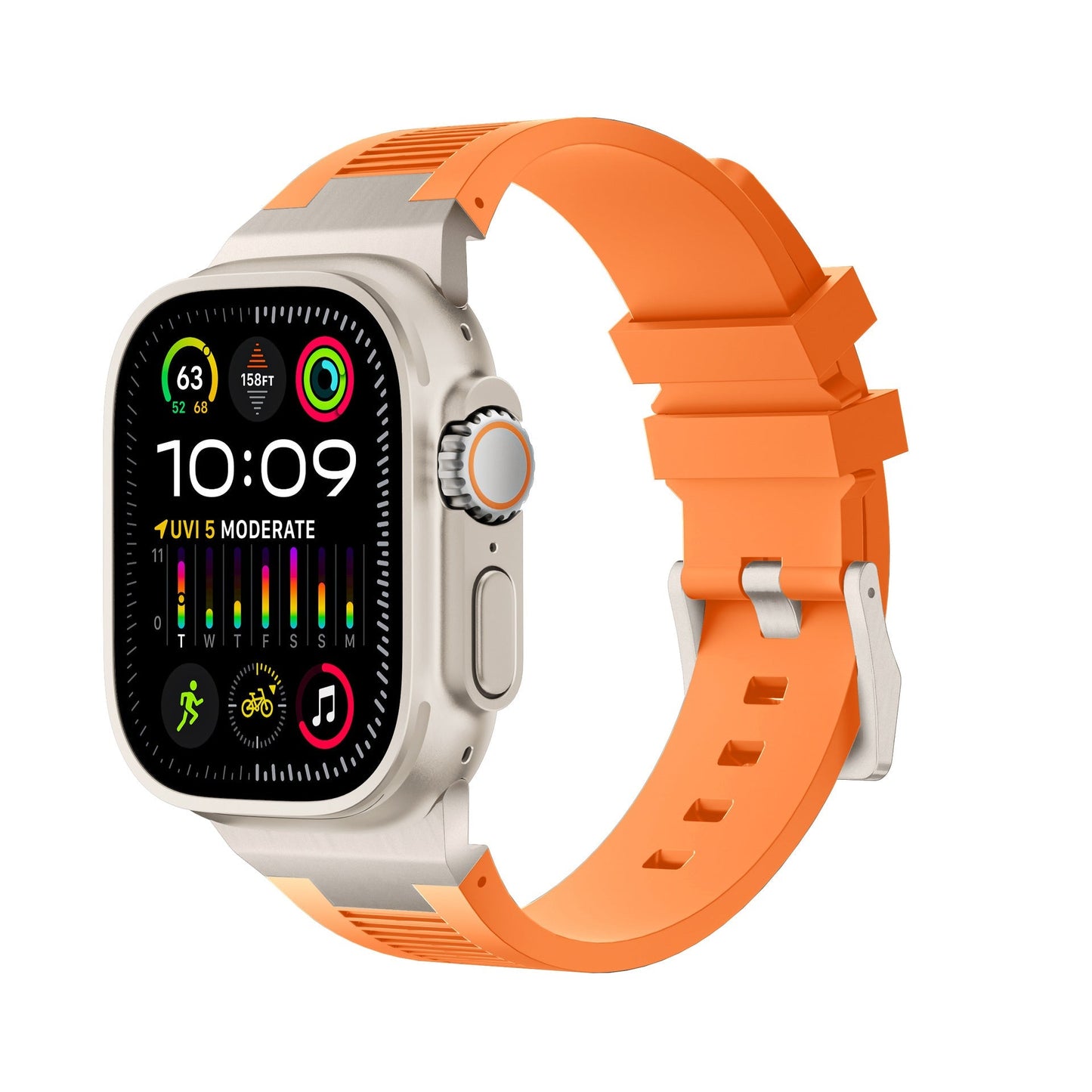 Royaleva AP New Connector Silicone Band For Apple Watch