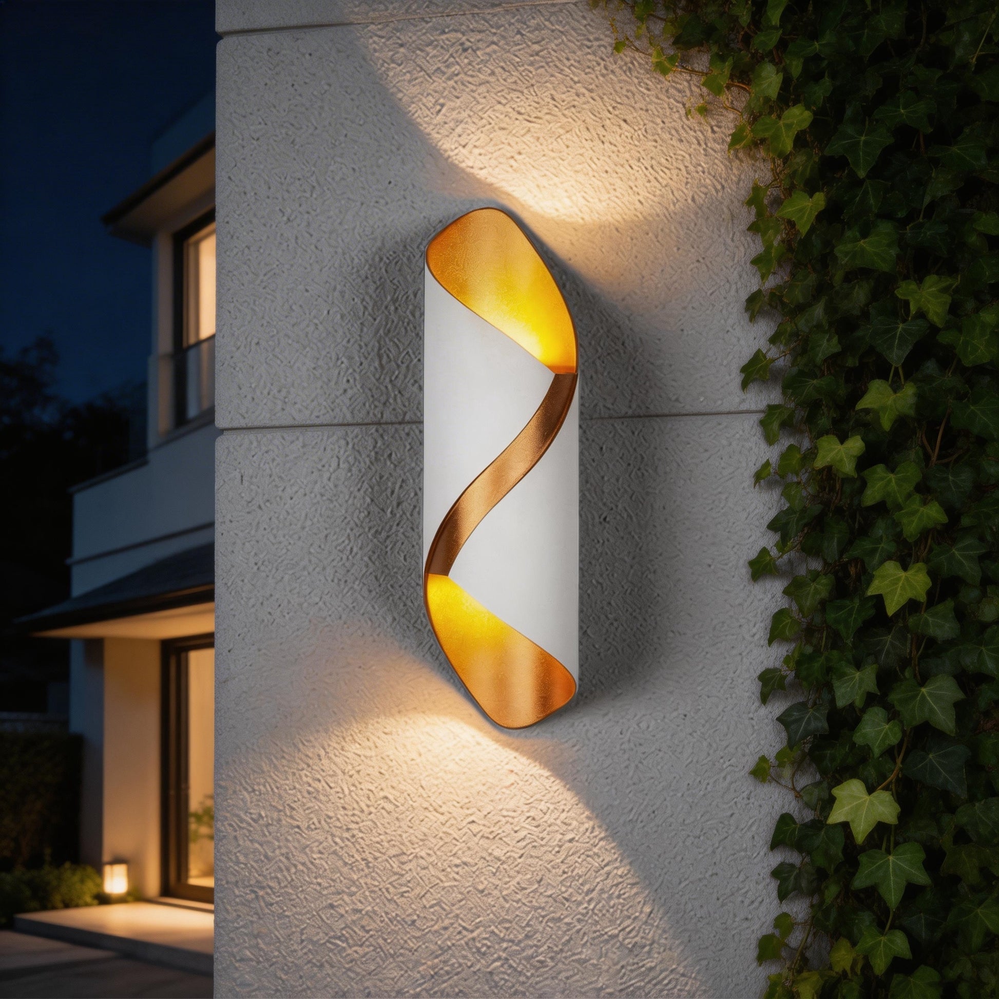 Rayvia Luxury Modern Curved LED Wall Sconce | Up Down Interior IP65 Light