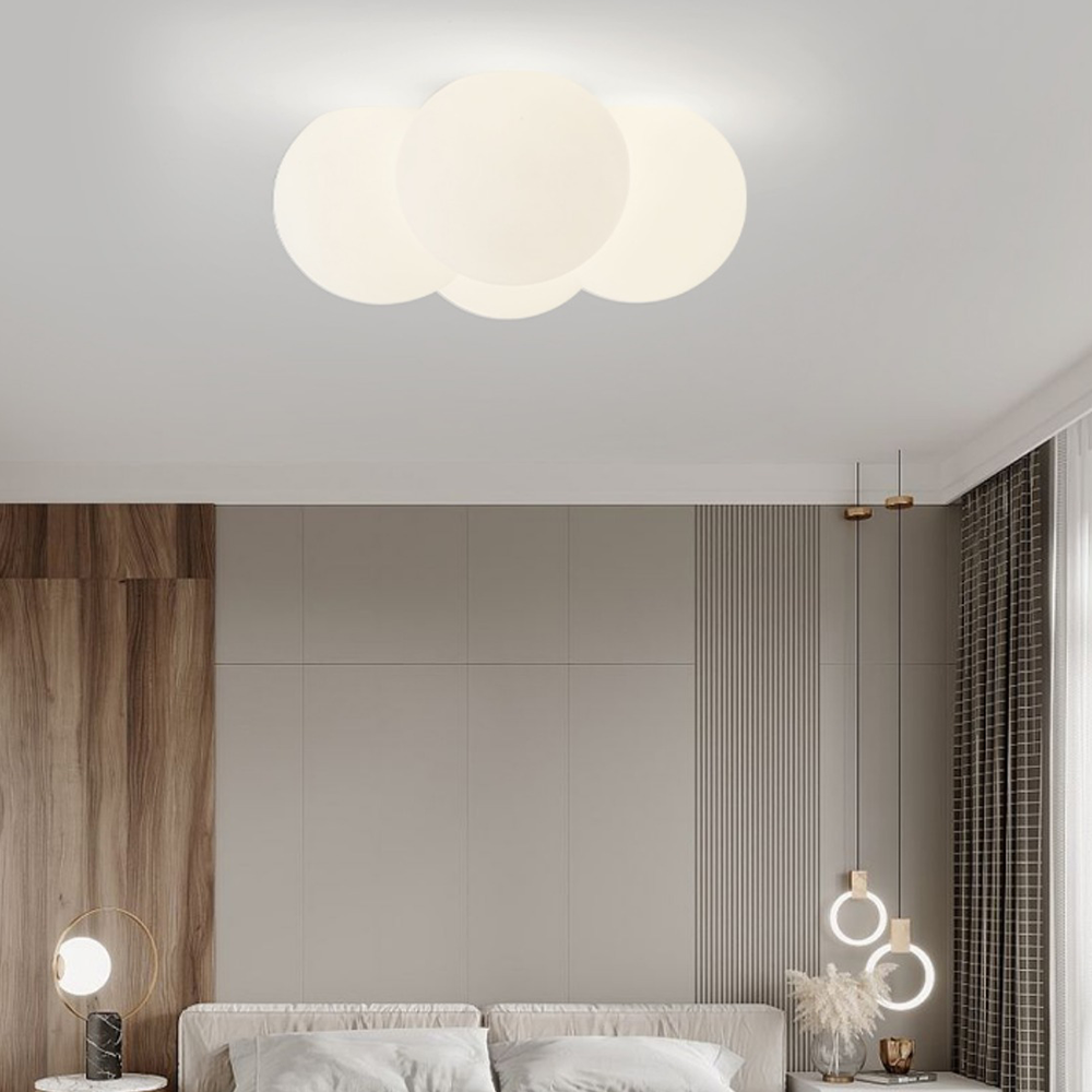 Royallure Cloud Bubbles Ceiling Light - Elegant LED Fixture for Home Décor - Flush Mount Ceiling / White / D42*H20CM