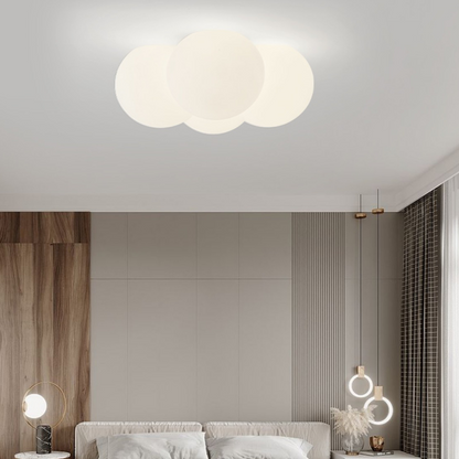 Royallure Cloud Bubbles Ceiling Light - Elegant LED Fixture for Home Décor - Flush Mount Ceiling / White / D42*H20CM