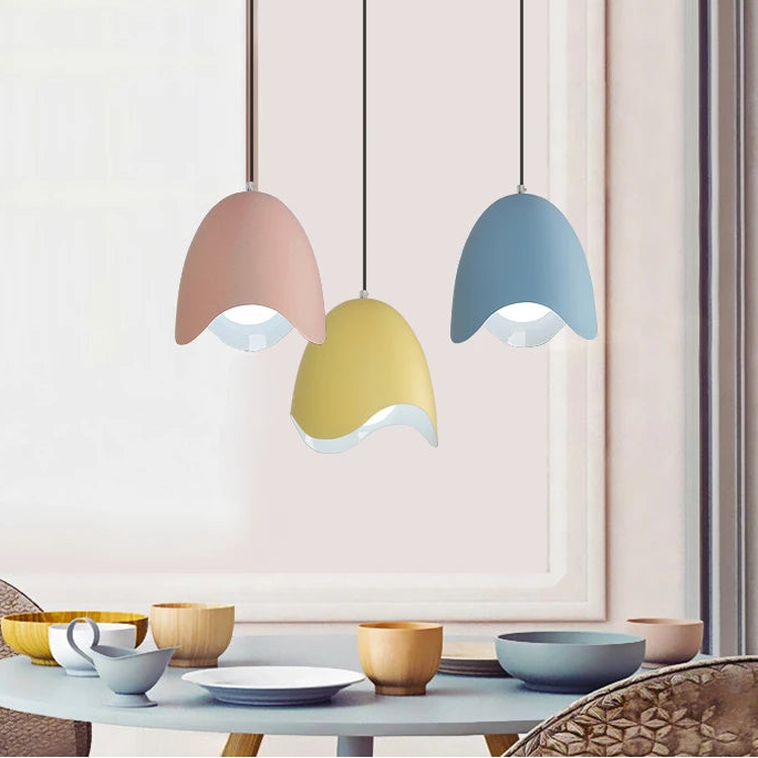 RoyaleGlow Modern Eggshell LED Pendant Light- 3-Light Dining Room Fixture