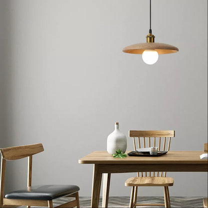 Rayvia Premium Modern Wood Pendant Light - Contemporary Hanging Home Lighting Design