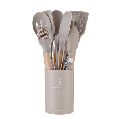12pcs Silicone Non-Stick Cooking Utensil Set 10