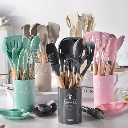 12pcs Silicone Non-Stick Cooking Utensil Set 2