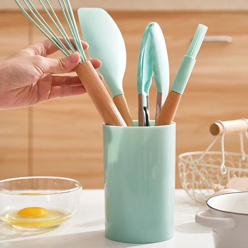 12pcs Silicone Non-Stick Cooking Utensil Set 3