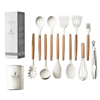 12pcs Silicone Non-Stick Cooking Utensil Set 6