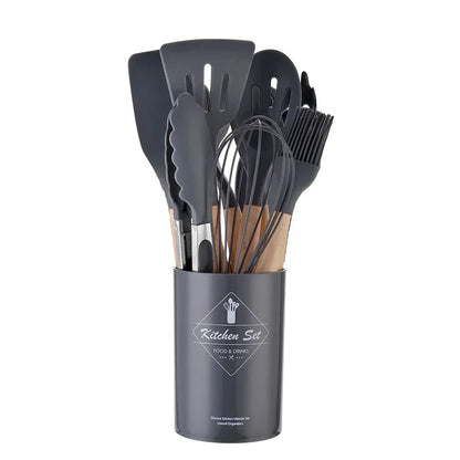 12pcs Silicone Non-Stick Cooking Utensil Set 8