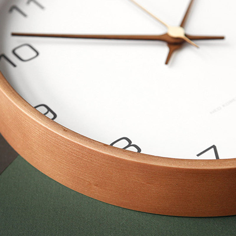 Royaleva Analog Wall Decoration Wooden Clock for Home