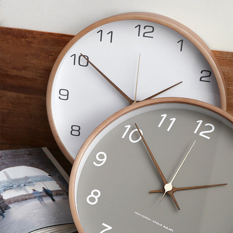 Royaleva Analog Wall Decoration Wooden Clock for Home