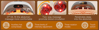 Luxora Abdominal Massager with Heat Therapy & Dual Discs