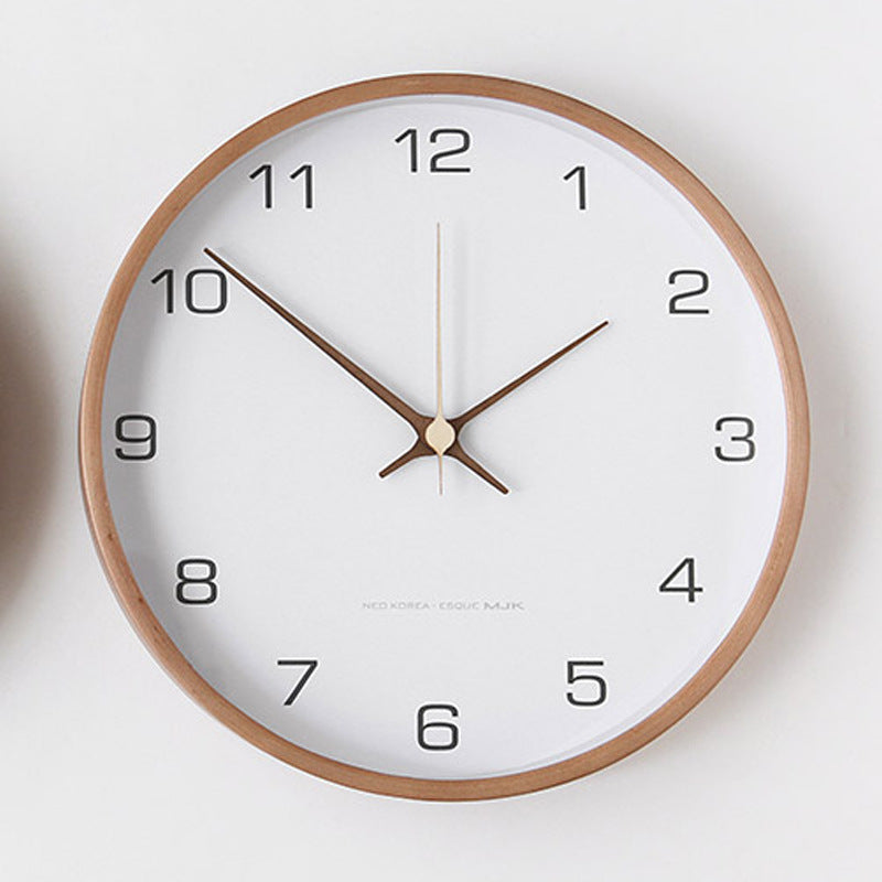 Royaleva Analog Wall Decoration Wooden Clock for Home