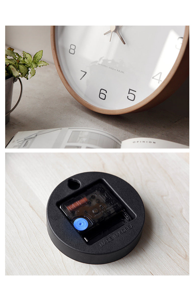 Royaleva Analog Wall Decoration Wooden Clock for Home