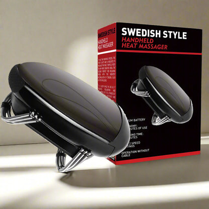 Royaleva Professional Vibration Massager Barbershop Cordless Handheld Heat Massager USB Charging Body Neck Back Head Face Massager