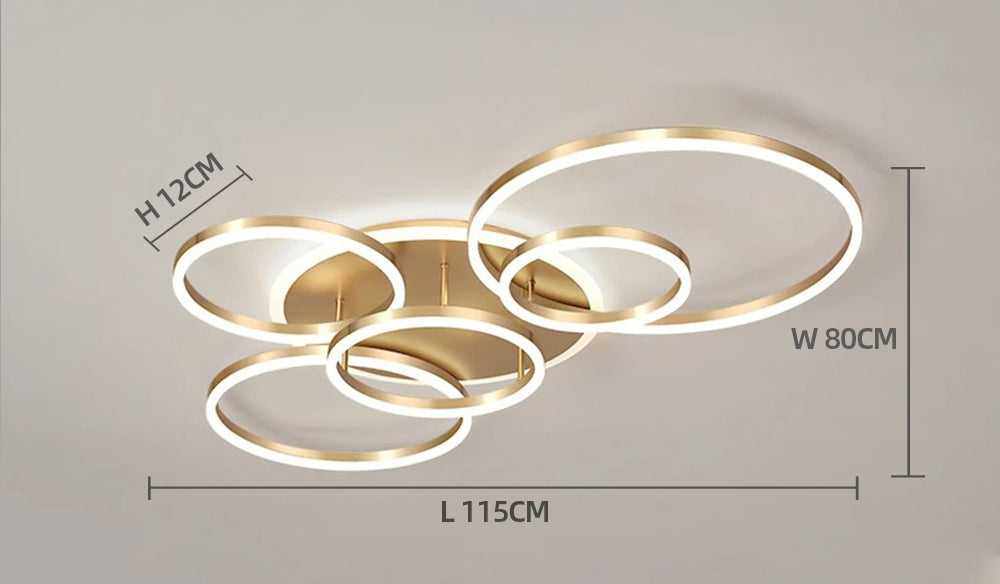 Luxora Floating Ring LED Ceiling Lamp - Modern Minimalist Ambient Fixture
