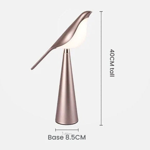 LuxRoyale Magpie Light Rotatable Lamp Head Three Brightness Levels Acrylic Metal