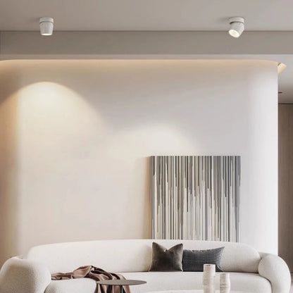 Lumora Sleek Black Dimmable LED Ceiling Spotlight