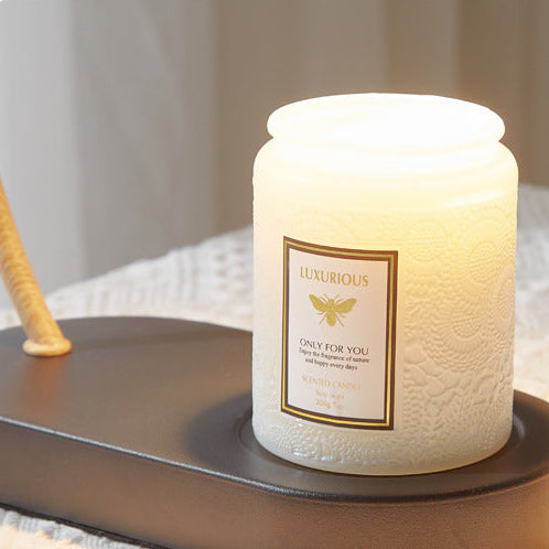 LuxRoyale Dimmable Candle Warmer Lamp with Timer, Wood Base & Pleated Shade