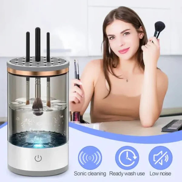 RoyaleGlow Automatic Electric Makeup Brush Cleaner