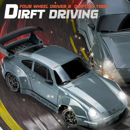 Luxora Retro Drift Master – 4WD RC Car with LED Lights