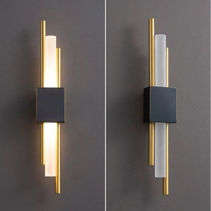 RoyaleGlow Modern LED Wall Sconce Light Fixture-Gold Nordic Indoor Lamp for Bedroom
