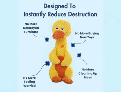 Furora Indestructible Plush Dog Toy – Soft & Durable Chew Toy for Aggressive Chewers