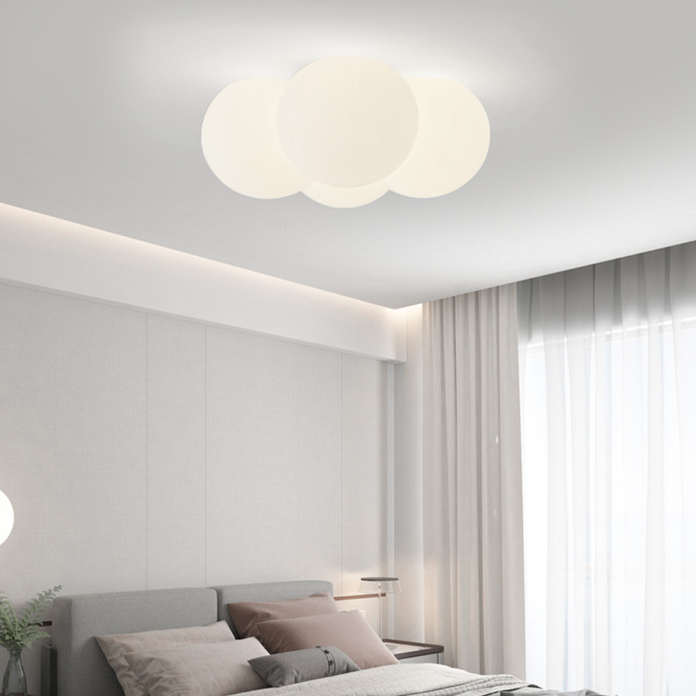 Royallure Cloud Bubbles Ceiling Light - Elegant LED Fixture for Home Décor - Flush Mount Ceiling / White / D42*H20CM