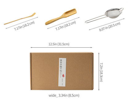 RoyaleGlow Japanese Matcha Tea Ceremony Set with Bowl, Whisk & Accessories