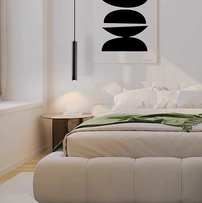 RoyaleGlow Nordic Pendant Light, Modern LED Ceiling Lamp for Bedroom & Kitchen