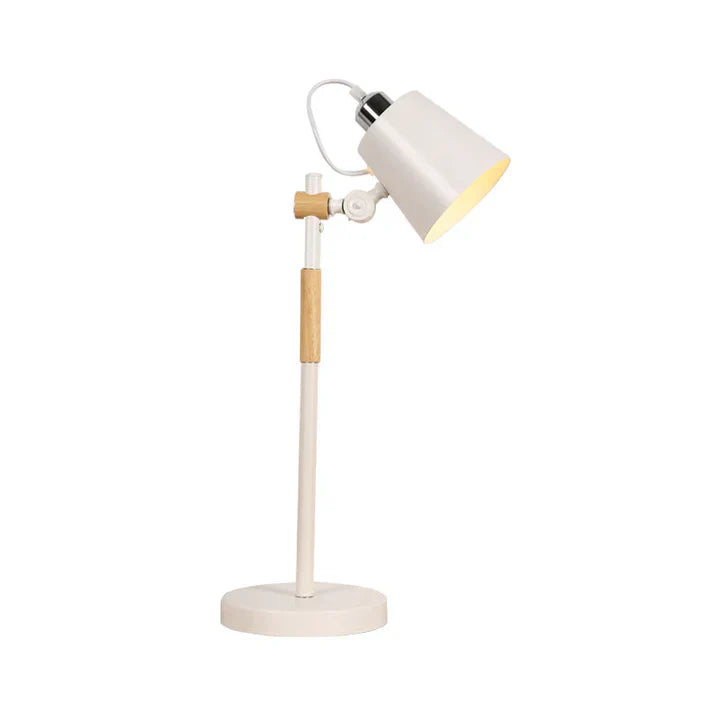 RoyaleGlow Industrial Metal Table Lamp - Unique Bucket Style Design - Black