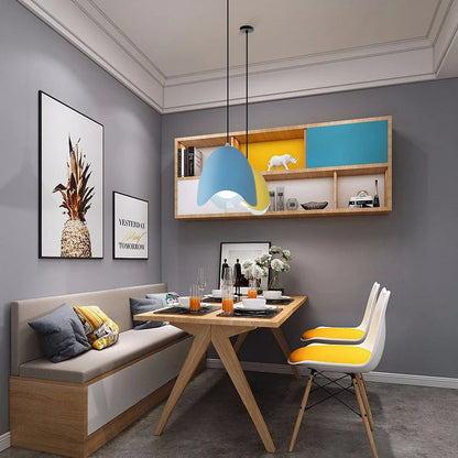 RoyaleGlow Modern Eggshell LED Pendant Light- 3-Light Dining Room Fixture