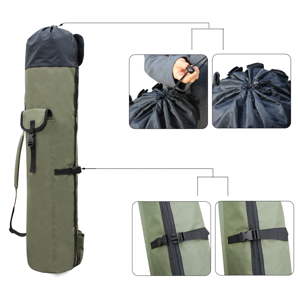 Royaleva Portable Fishing Rod & Tackle Bag for Easy Carry