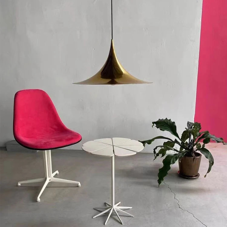 RoyaleGlow Modern Minimalist Cone Pendant Light - Metal Spire Hanging Lamp