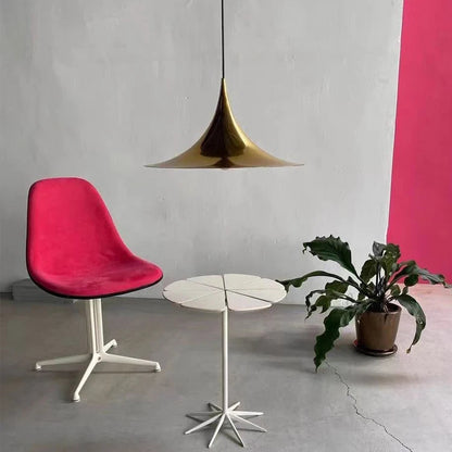 RoyaleGlow Modern Minimalist Cone Pendant Light - Metal Spire Hanging Lamp